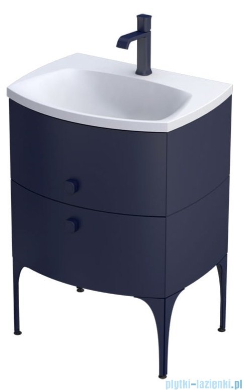 Oristo Louis szafka podumywalkowa wisząca 61x55x47 granatowy mat OR50-SD2S-62-14