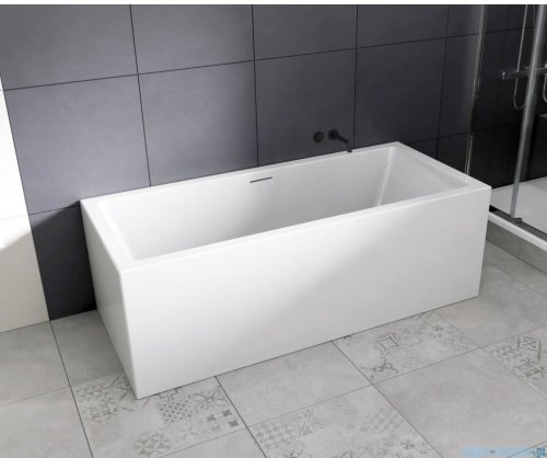Riho Rethink Cubic Plug&amp;Play Back2Wall 160x70cm wanna prostokątna przyścienna B104024005