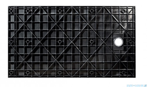 Besco Vexo Marble Black 170x90cm brodzik prostokątny VMB-170-90-P