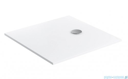 Omnires AQUAPURE M+ konglomeratowy brodzik prysznicowy antypoślizgowy 80x80 biały mat AQUAPURE80-KBM
