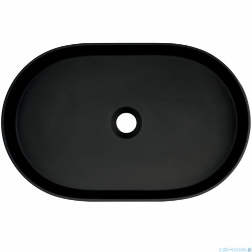 Deante SILIA Umywalka granitowa nablatowa 55x35 cm nero CQS_NU6S