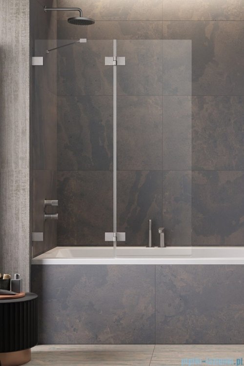 Radaway Essenza Pro Brushed Nickel Pnd II parawan nawannowy 110cm lewy szczotkowany nikiel 10102110-91-01L