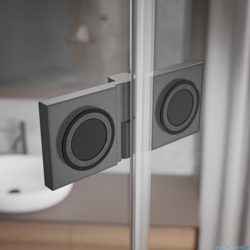 Radaway Essenza Pro Brushed GunMetal Pdd kabina 80x80cm szczotkowany grafit 10095080-92-01L/10095080-92-01R