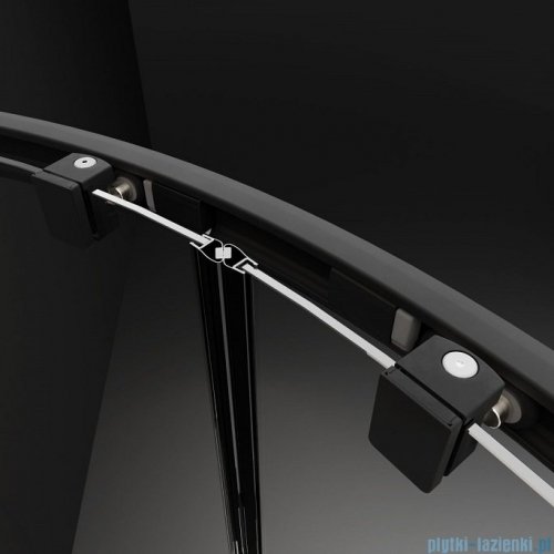 Radaway Premium Pro Black Dwj drzwi 110cm prawe czarny mat/szkło przejrzyste 1014110-54-01R