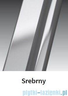 Novellini Drzwi prysznicowe harmonijkowe LUNES S 66 cm szkło przejrzyste profil srebrny LUNESS66-1B