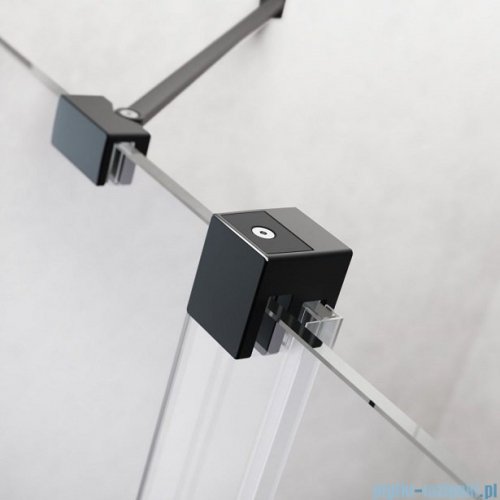 Radaway Furo Black PND II parawan nawannowy 100cm lewy szkło przejrzyste 10109538-54-01L/10112494-01-01