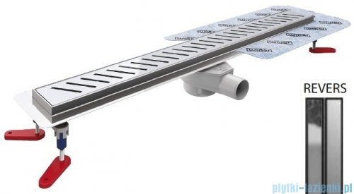 Wiper New Premium Revers Odpływ liniowy z kołnierzem 60 cm syfon drop 50 szlif 500.0255.02.060