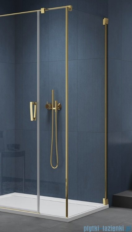 SanSwiss Cadura Gold Line ścianka boczna Cat5 90x200cm profile złote CAT50901207