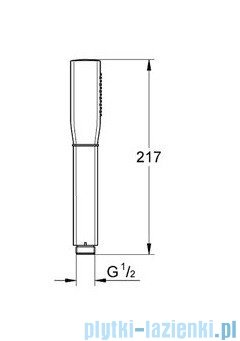 Grohe Grandera™ Stick prysznic ręczny jednostrumieniowy chrom/złoty 26037IG0