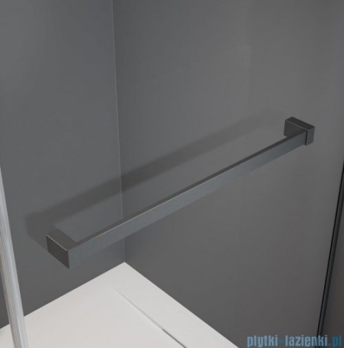 Radaway Essenza Brushed GunMetal Ptj kabina pięciokątna 90x80cm prawa szczotkowany grafit szkło przejrzyste 1385010-92-01R/1385053-01-01