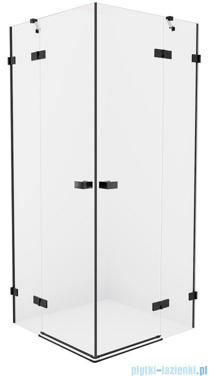 New Trendy Avexa Black kabina kwadratowa 110x80x200 cm przejrzyste EXK-1842