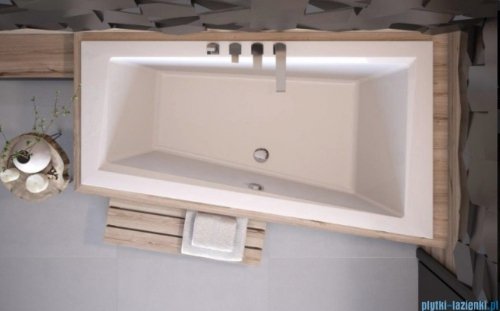 Besco Intima 160x90cm wanna asymetryczna prawa + obudowa + syfon #WAI-160-NPI/#OAP-160-INT/19975