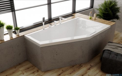 Riho Geta wanna asymetryczna 160x90cm z hydromasażem JOY lewa B030006005