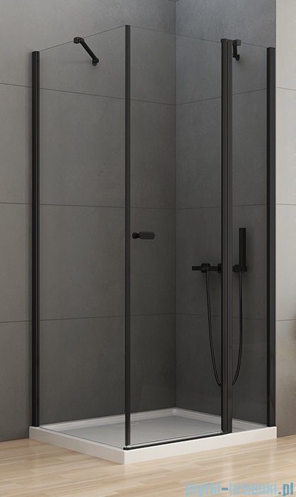 New Trendy New Soleo Black 110x100x195 cm kabina prostokątna przejrzyste