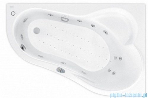 Poolspa Wanna asymetryczna LEDA 150x100 prawa + hydromasaż Smart 2 PHAE410ST2C0000