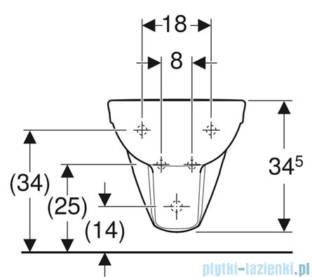 Geberit Selnova bidet wiszący biały 500.264.01.7