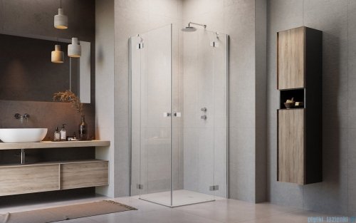 Radaway Essenza Kdd kabina 80x90cm szkło przejrzyste 1385061-01-01L/1385060-01-01R