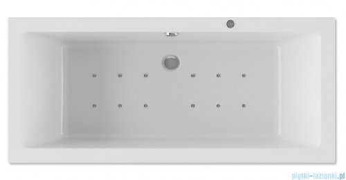 Riho Lusso 200x90cm wanna prostokątna z hydromasażem Relaks + nogi + syfon BA60-REL