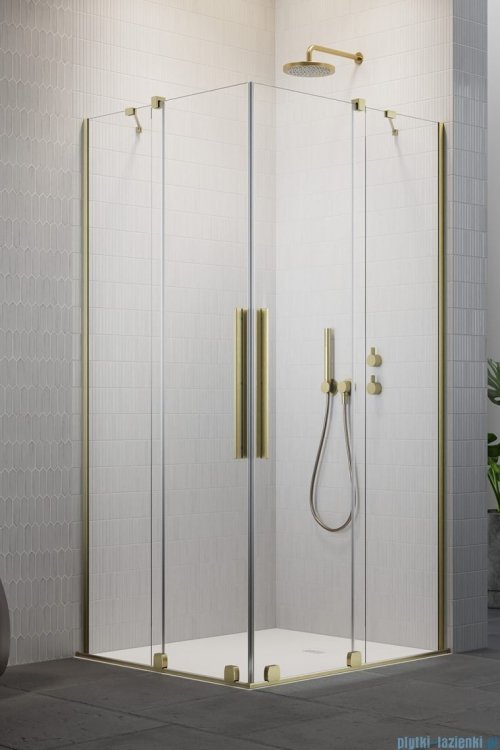Radaway Furo Brushed Gold KDD kabina 110x90cm szczotkowane złoto 10105110-99-01L/10105090-99-01R