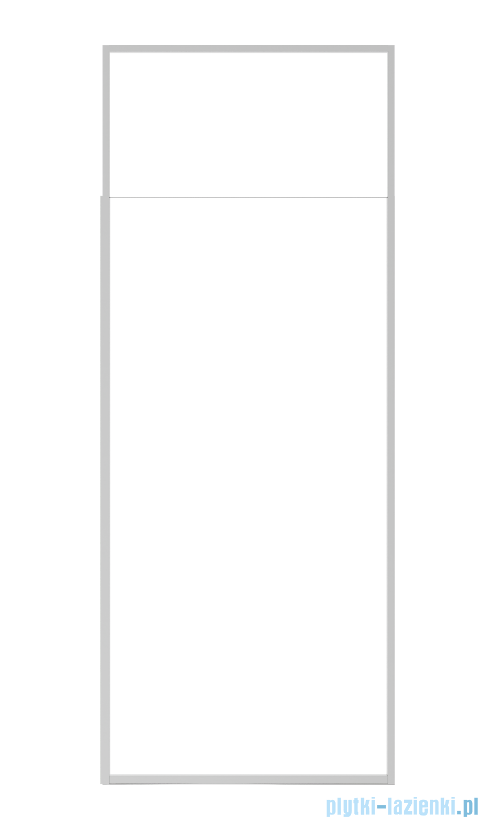 Besco Icon Chrom kabina walk-in 120x200cm przejrzyste ICH-120-200C