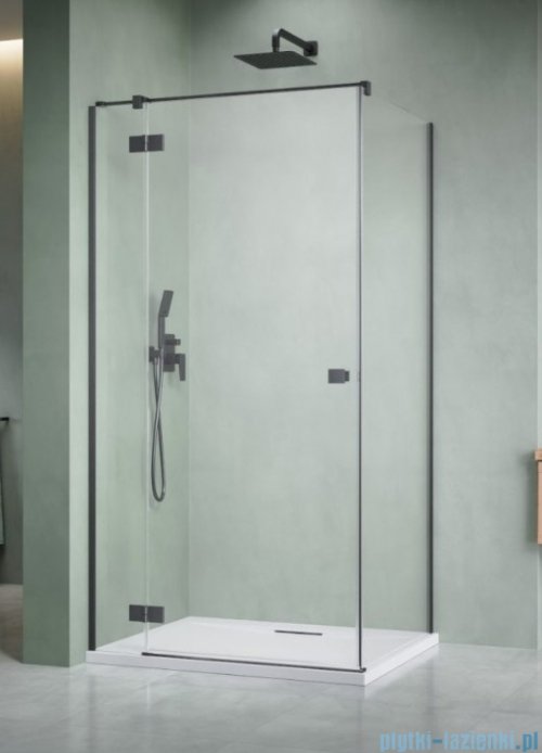 Radaway Essenza Kdj Brushed GunMetal kabina 90x70cm lewa szczotkowany grafit 1385044-92-01L/1384048-01-01