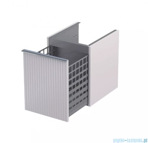 Oristo Etna szafka niska z koszem Ryflowana 40x50x45cm Piaskowy Mat OR52-SN1S-40-10R