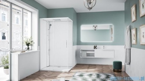 Novellini Glax 1 2.0 kabina standard 120x80 lewa biała G212P120SMF-1UU