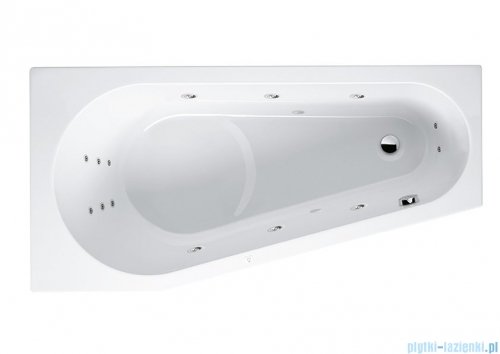 Riho Delta wanna asymetryczna 150x80cm z hydromasażem Flow prawa B066005005