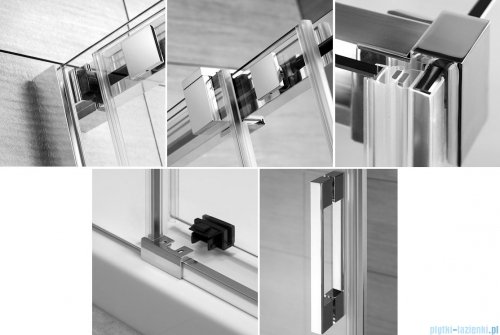 Radaway Espera KDJ Kabina prysznicowa 140x100 lewa szkło przejrzyste 380695-01L/380234-01L/380140-01R