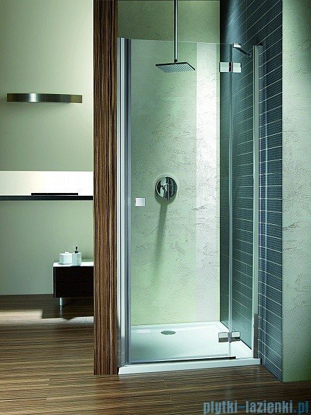 Radaway Almatea  DWJ Drzwi wnękowe 120 Prawe szkło przejrzyste + Brodzik Doros D + syfon ShowerGuard