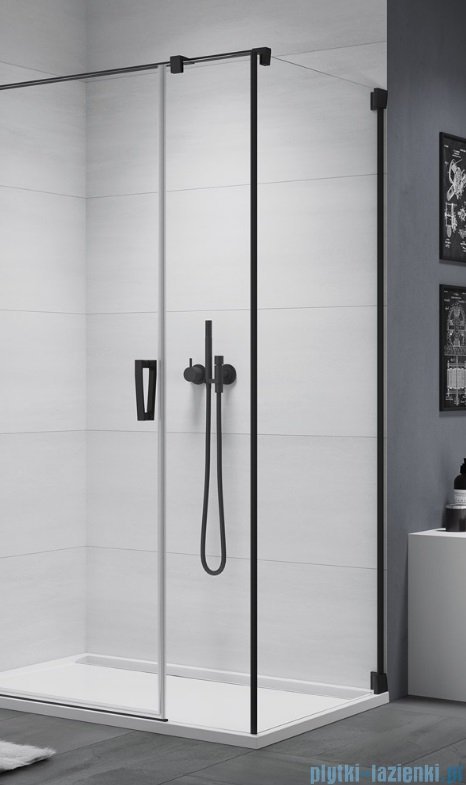SanSwiss Cadura Black Line ścianka boczna Cat5 70x200cm profile czarny mat CAT50700607