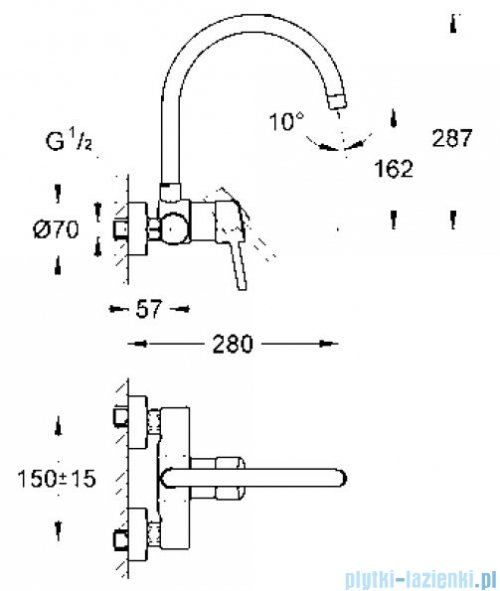 Grohe Concetto jednouchwytowa bateria zlewozmywakowa DN 15 32667001