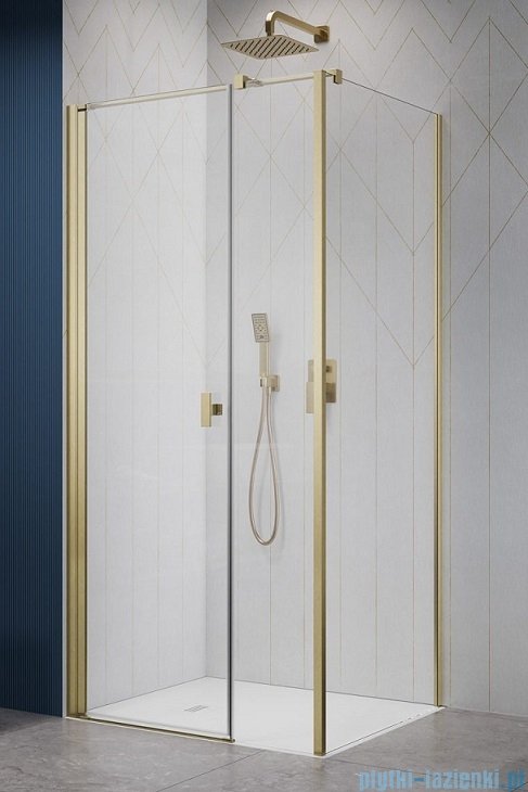 Radaway Nes Kds I Brushed Gold kabina 120x75cm lewa szczotkowane złoto 10023120-99-01L/10043075-99-01