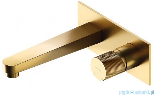 Omnires Contour bateria umywalkowa podtynkowa złoto szczotkowane CT8015GLB