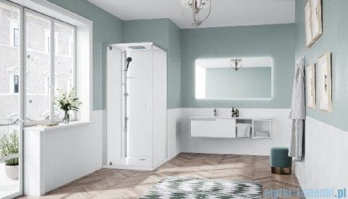 Novellini Glax 1 2.0 kabina standard 80x80 lewa srebrna G21GF89STFL-1BB