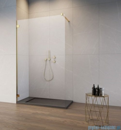 Radaway Essenza Pro Gold 105x200 kabina Walk-in złoty połysk/szkło przejrzyste 10103105-09-01