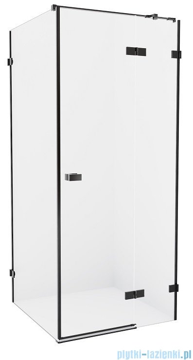 New Trendy Avexa Black kabina kwadratowa 90x90x200 cm przejrzyste prawa EXK-1577