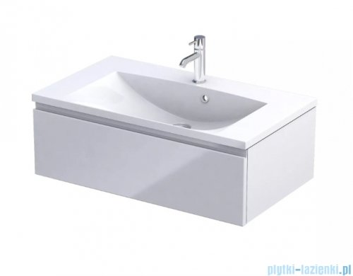 Oristo Brylant szafka podumywalkowa wisząca 80x25x45 biały połysk  OR36-SD1S-80-1