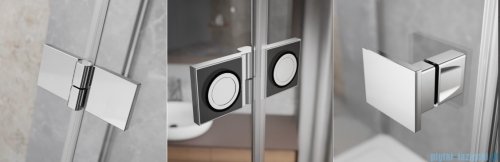 Radaway Essenza 8 Ptj kabina pięciokątna 80x80cm prawa szkło przejrzyste 10490000-01-01R/10490100-01-01