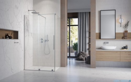 Radaway Furo Kdj Brushed Nickel kabina 100x110cm lewa szczotkowany nikiel 10104522-91-01L/10110480-01-01/10113110-01-01