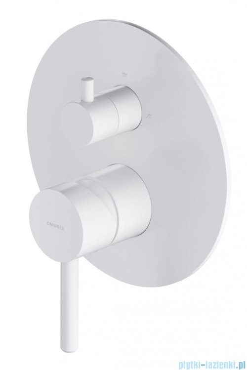Omnires Y element natynkowy baterii prysznicowej 2-wyjściowej biały mat Y1247ROWM