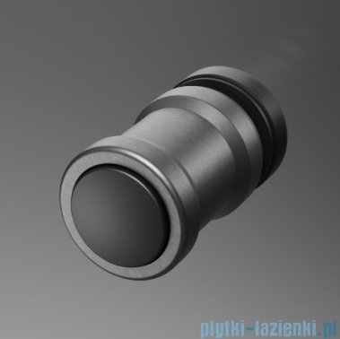 Radaway Nes 6 Brushed GunMetal KDD B kabina walk-in 90cm prawa szczotkowany grafit szkło przejrzyste 10024090-92-01R