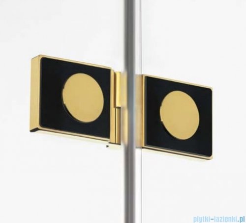 New Trendy Avexa Gold kabina prostokątna 120x80x200 cm przejrzyste prawa EXK-1767