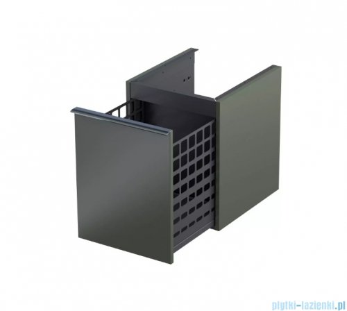 Oristo Etna szafka niska z koszem 40x50x45cm Oliwkowy Mat OR52-SN1S-40-17