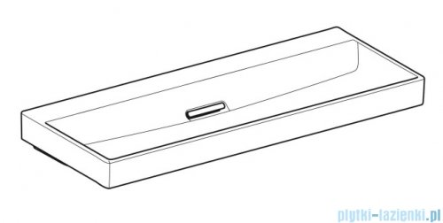 Geberit One CleanDrain Umywalka prostokątna 120x48cm KeraTect 505.047.00.1