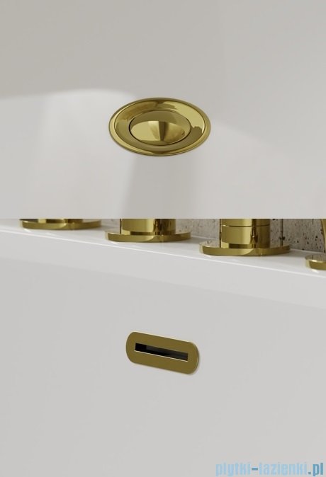 ScandiBath Mandal wanna wolnostojąca/przyścienna 150x77cm+ syfon klik-klak Q360S-1501
