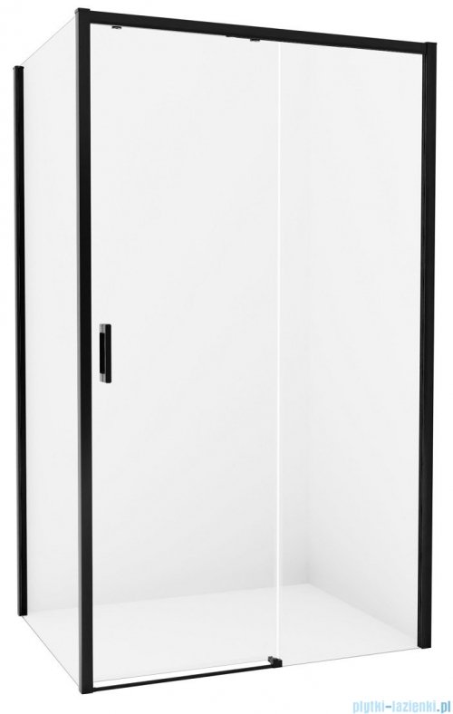 New Trendy Prime Black kabina prostokątna 130x70x200 cm prawa przejrzyste D-0323A/D-0127B