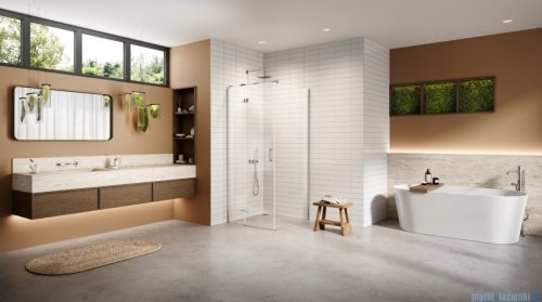 New Trendy Nesta kabina 100x70x200 cm lewa wspornik równoległy przejrzyste K-3608