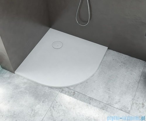 Sanplast Structure Mineral BP-M/STRUCTURE brodzik półokrągły 100x100x1,5 cm biały 645-360-0440-01-010