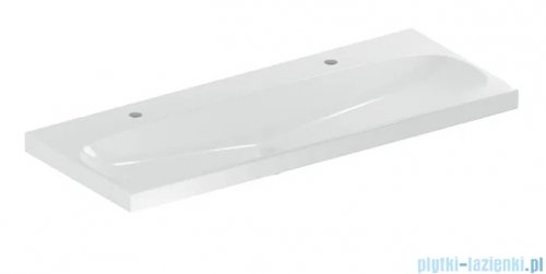 Geberit Acanto Umywalka ścienna z dwoma otworami na baterie 120x48 cm KeraTect 501.880.00.6